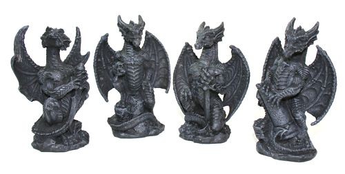 Drachen figuren gothic - 4,