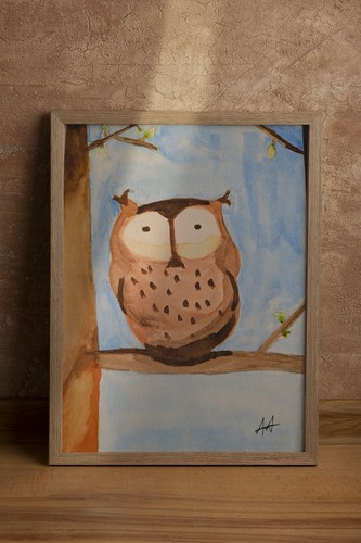 Baby owl 8x21cm - baby, 14,8x21cm