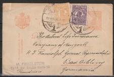 Rumänien Ganzsache Karte  ZuF