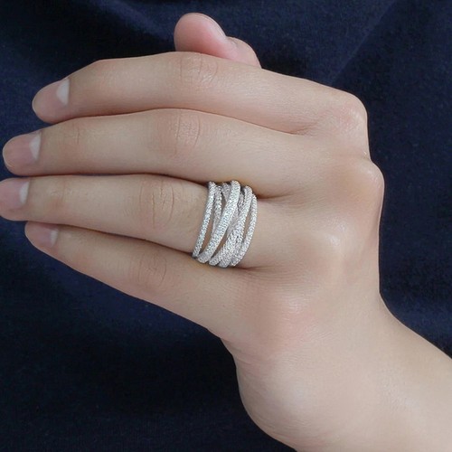 Ring silber mit zirkonia - ring,
