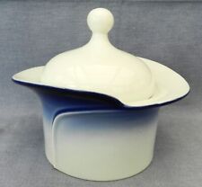 Royal Bavaria KPM Porzellan Deckeldose, Porzellandose, Handarbeit, Echt Kobalt