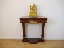 Biedermeier Konsole Wandkonsole Tisch Mahagoni Bronze Beschläge um 1815