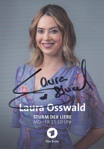 Autogrammkarte laura osswald - laura,