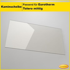 Kaminglas passend für Eurotherm Tolero mittig Ofenscheibe & Kaminscheibe