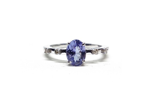 Solitaire tansanit diamant - tansanit,