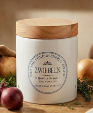 KHG Zwiebeltopf Keramik Weiß