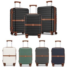 Kofferset Reisekoffer 4-Rader-Trolley-Koffer Handgepäck ABS+PC Hartschalenkoffer