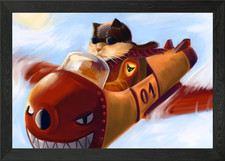 El Gato Gerahmtes Wandbild