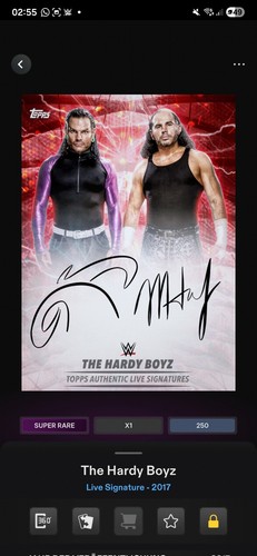 Wwe topps digital the hardy - topps,