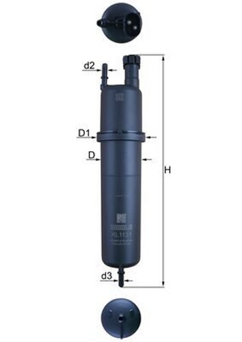 Mahle kraftstofffilter 1131 - kraftstofffilter, kl