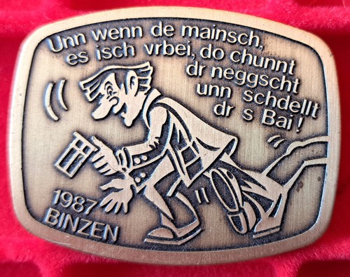 Fasnet 1987 binzen plakette - 1987,
