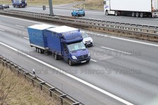 LKW Foto Mercedes-Benz Sprinter Deichsel Anhänger Deutschland blau #l1hy