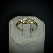 Goldring mit Zirkonia  Gold