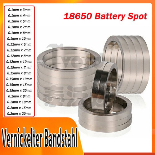 Nickelband 1mm 12mm - 0,1mm, 0,12mm~0,2mm