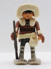 ESKIMO MANN INUIT PLAYMOBIL Native zu Schneeschuhe Arktis Gewehr Iglu Kajak 1950