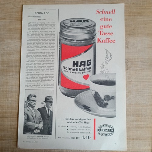 Kaffee hag 1964 vintage - 1964,