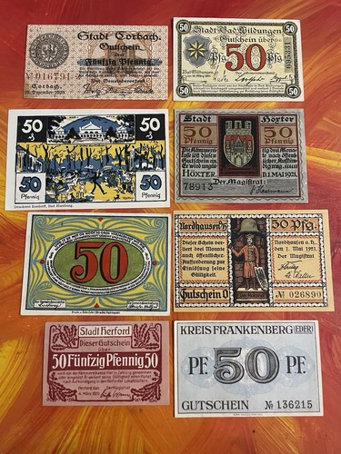 Notgeld diverse städte - notgeld,
