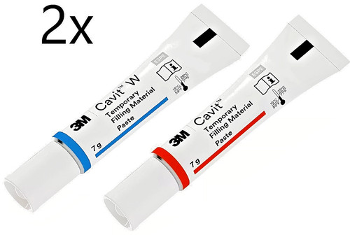 Cavit zahnzement set rot - 2x, 7g