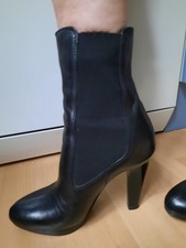miu miu stiefeletten, Schwarz, Gr. 39, Leder