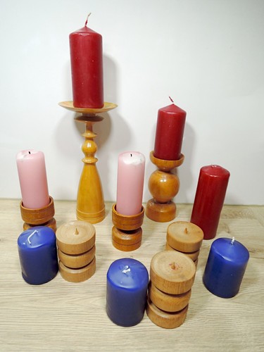 Kerzenständer holz - kerzenständer,