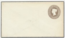 GB 1883 QV 1d rosa undatierte Briefmarke ungebraucht gestempelt auf Bestellung Ganzsache BRAUN