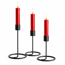 3x Vintage Stabkerzen