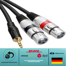 XLR-Dual Splitter | 3,5 mm Stereo-Verbindung | OFC-Kabel