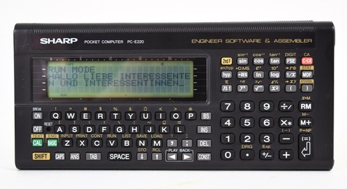 Sharp e220 rechner - pc-e220,