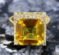 Gelbe Saphir 12.89 Karat / 12