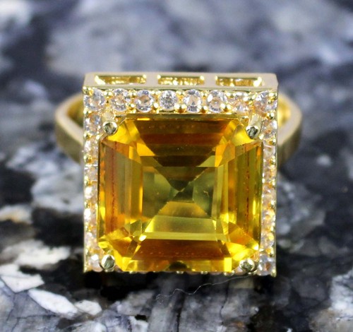 Gelbe saphir karat 12 - gelbe, 12.89
