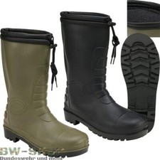 BRANDIT RAINBOOT GUMMISTIEFEL WINTER MIT FUTTER ARMEE JAGD OUTDOOR GUMMI STIEFEL