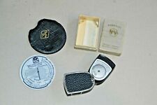 Belichtungsmesser Werralux + Belichtungstabelle Scheibe AGFA