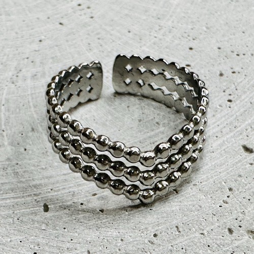Ring versilbert größe 54 - ring, •