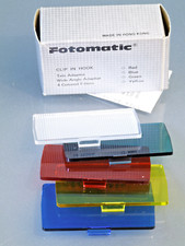 Fotomatic Farbfilter Blitzfilter Systemblitz 5er Set in OVP