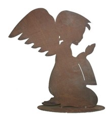 Engelfigur Gartendeko Rost