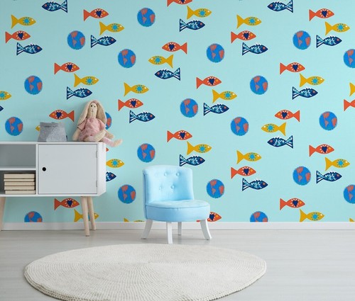 Süß bunt fisch q362 - süß,