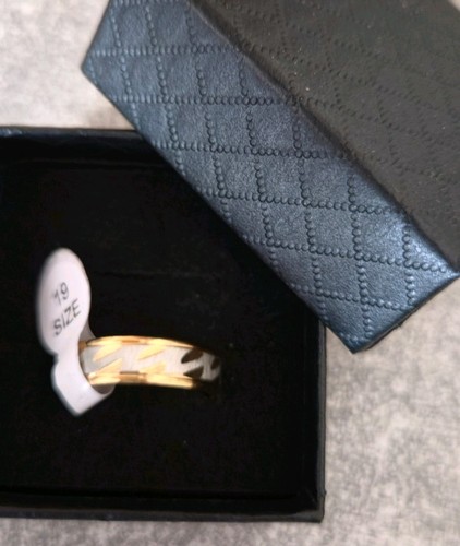 Titanring vergoldet - , +