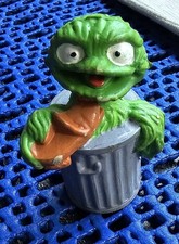 Oskar Sesamstraße Figur Hartgummi alt 70er