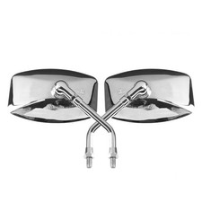 Stahl-Spiegel Paar chrom für