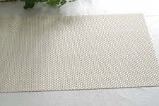 Platzset Weiss pflegeleichtes Tischset PVC gewebt abwaschbar ca. 44,5 x 30 cm