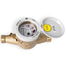 Hauswasserzähler  3/4"  x 190 mm waagerecht  Eichung 2025 Wasseruhr Mehrstrahl