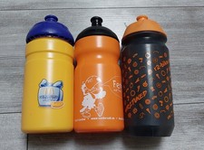 3x Trinkflasche Kinder Junge Mädchen  orange 500 ml Schule Fahrrad Kunststoff 