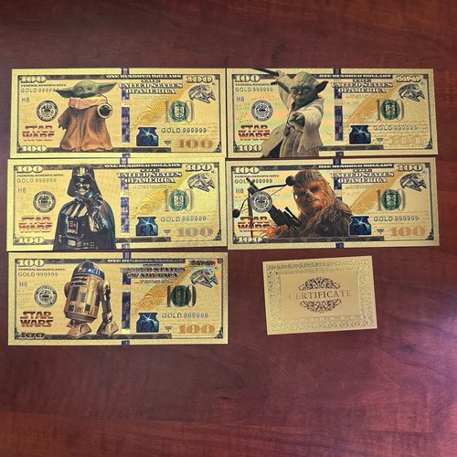 Set star wars goldfolie - star,