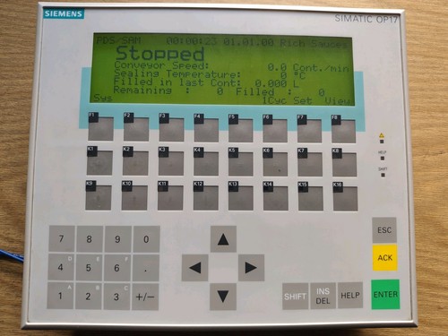 Siemens touch panel - op,