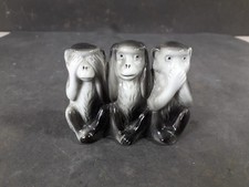 Porzellanfigur Drei Affen Mit Marke