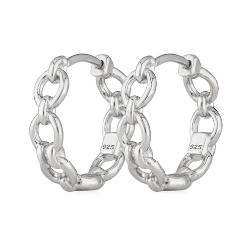 Paar kettencreolen silber 925 - paar,