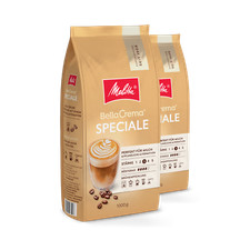 Melitta BellaCrema Speciale Kaffee-Bohnen, ungemahlen, für Vollautomaten, im Set