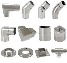 Edelstahl Steckfitting Rohrverbinder Geländer Rohrbogen Handlauf Winkel 42,4 V2A