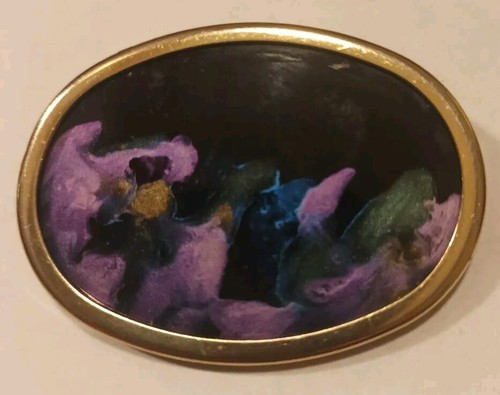 Brosche seidenmalerei - brosche,