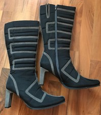 w/NEU! Stiefel Jette Joop Gr. 40 40,5 schwarz grau Hoher Neupreis